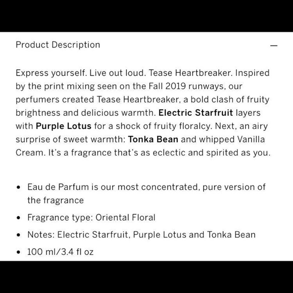 Victoria’s Secret Heartbreaker Fragrance 3.4 fl oz - Picture 9 of 11